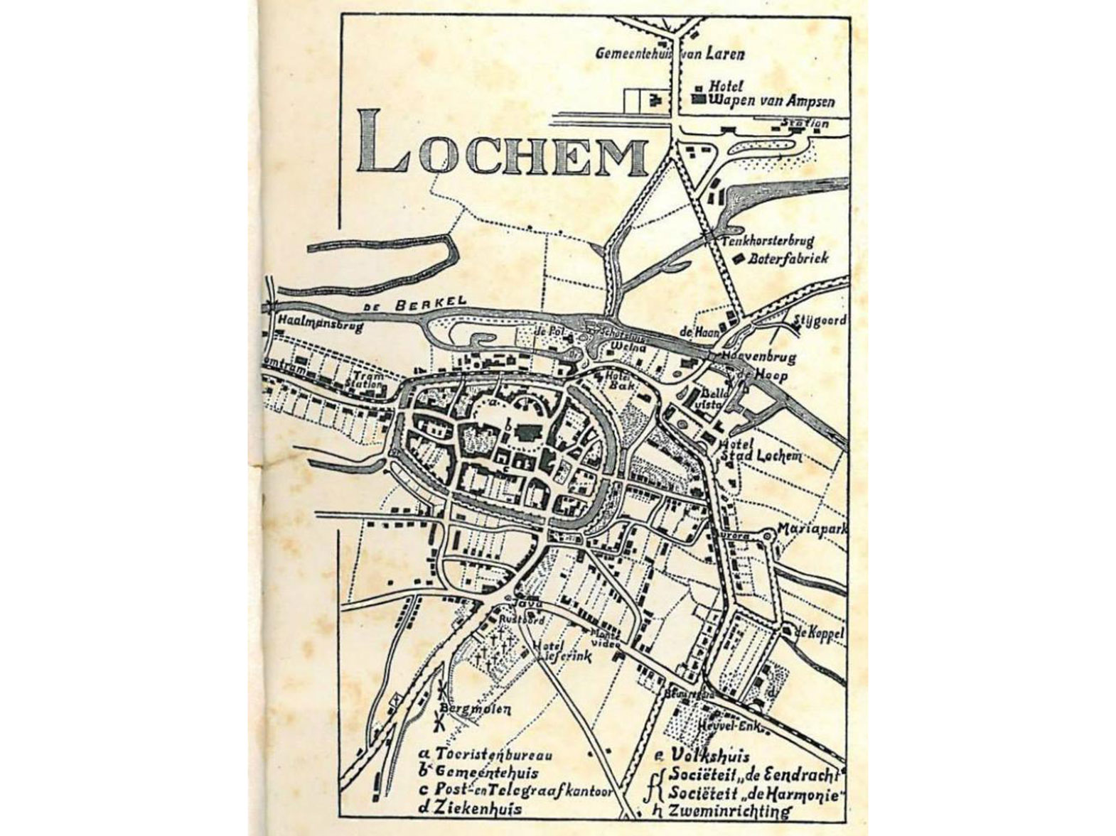 Route van de tram door Lochem