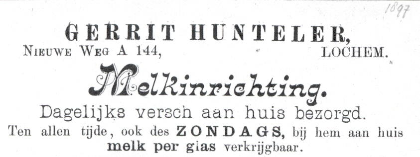Hunteler advertentie