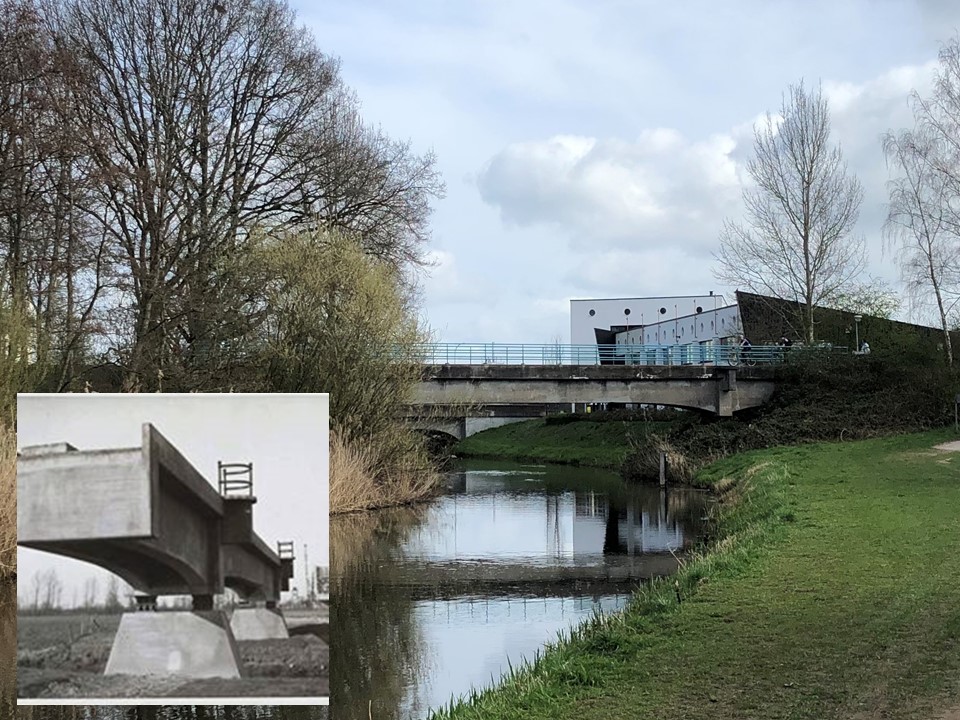 De brug die bij de aanleg van het Twentekanaal over de Berkel de oude verving is er nog steeds en dient nu als fietsbrug