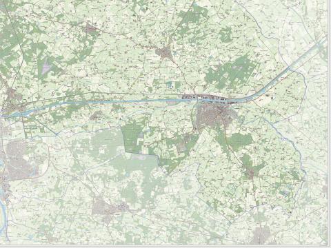 Topografische kaart van de gemeente Lochem