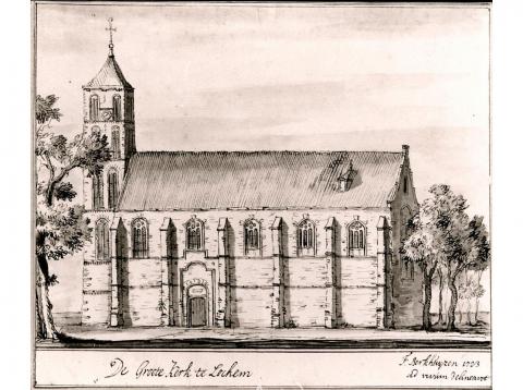 Gudulakerk omstreeks 1723